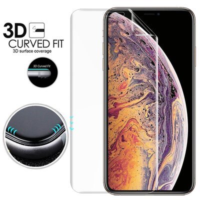 Microsonic Apple iPhone XS Max Kavisli Ekran Koruyucu Film Seti - Ön ve Arka