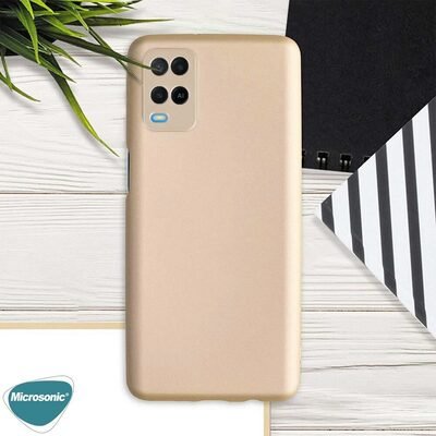 Microsonic Oppo A54 4G Kılıf Matte Silicone Mor