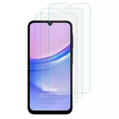 Microsonic Samsung Galaxy A16 Screen Protector Nano Glass Cam Ekran Koruyucu (3`lü Paket)