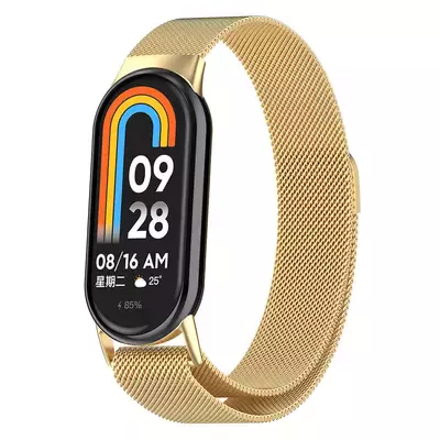 Microsonic Xiaomi Mi Band 9 Milanese Loop Kordon Gold