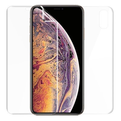 Microsonic Apple iPhone XR Kavisli Ekran Koruyucu Film Seti - Ön ve Arka