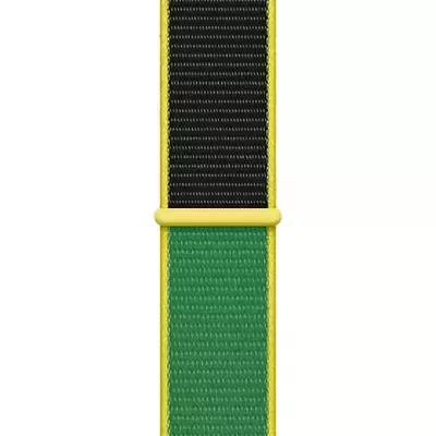 Microsonic Apple Watch Series 8 45mm Hasırlı Kordon Woven Jamaika International Collection Spor Loop