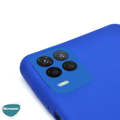 Microsonic Oppo A54 4G Kılıf Matte Silicone Mavi