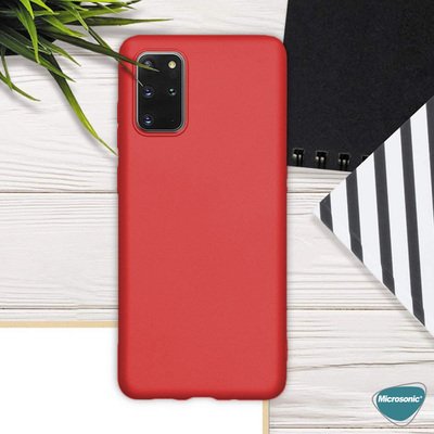 Microsonic Samsung Galaxy S20 Plus Kılıf Matte Silicone Kılıf Mavi