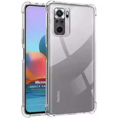 Microsonic Xiaomi Redmi Note 10 Kılıf Shock Absorbing Şeffaf