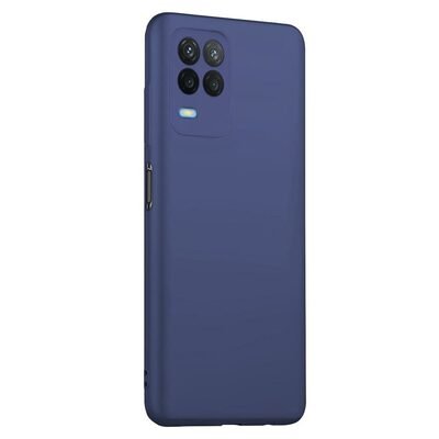 Microsonic Oppo A54 4G Kılıf Matte Silicone Lacivert