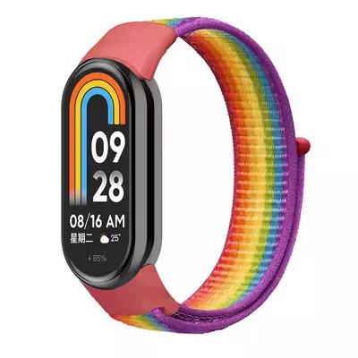 Microsonic Xiaomi Mi Band 9 Hasırlı Kordon Woven Sport Loop Pride Edition