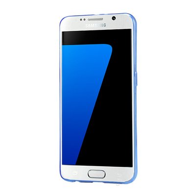 CaseUp Samsung Galaxy S7 Kılıf Transparent Soft Mavi