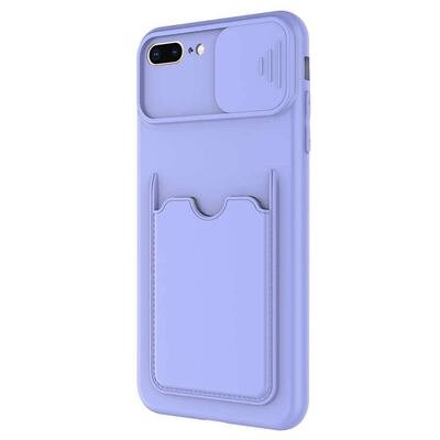 Microsonic Apple iPhone 7 Plus Kılıf Inside Card Slot Lila