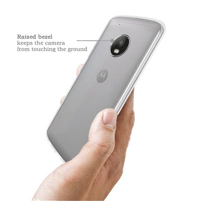 Microsonic Motorola Moto G5 Plus Kılıf Transparent Soft Siyah