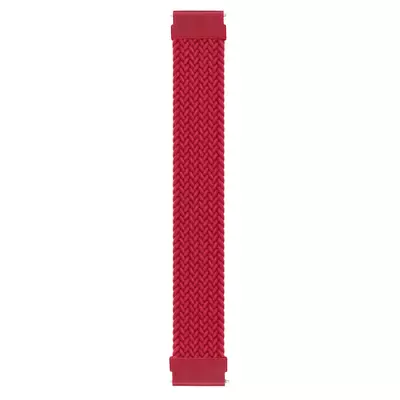 Microsonic OnePlus Watch Kordon, (Small Size, 135mm) Braided Solo Loop Band Kırmızı