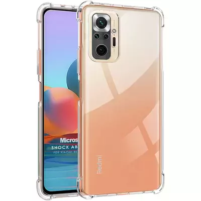 Microsonic Xiaomi Redmi Note 10 Pro Kılıf Shock Absorbing Şeffaf