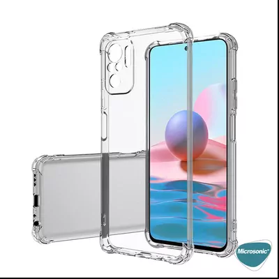 Microsonic Xiaomi Redmi Note 10 Pro Kılıf Shock Absorbing Şeffaf