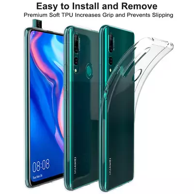 Microsonic Huawei Y9 Prime 2019 Kılıf Transparent Soft Beyaz