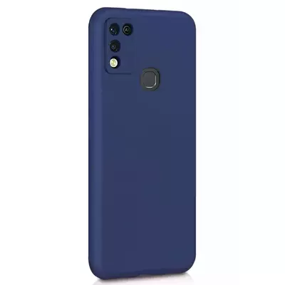 Microsonic Matte Silicone Infinix Hot 11 Play Kılıf Lacivert