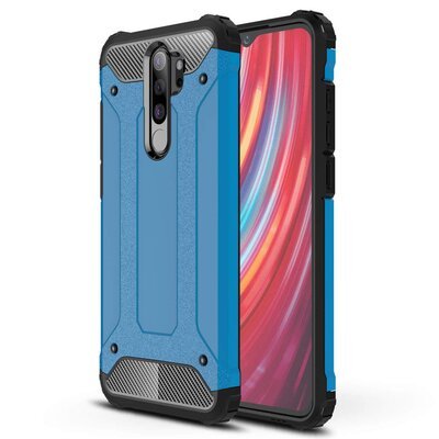 Microsonic Xiaomi Redmi Note 8 Pro Kılıf Rugged Armor Mavi