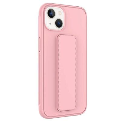 Microsonic Apple iPhone 14 Plus Kılıf Hand Strap Rose Gold