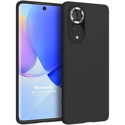 Microsonic Huawei Nova 9 Kılıf Matte Silicone Siyah