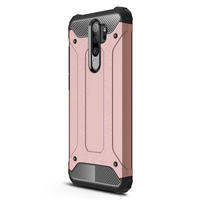 Microsonic Xiaomi Redmi Note 8 Pro Kılıf Rugged Armor Rose Gold