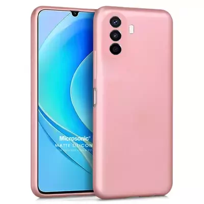 Microsonic Huawei Nova Y70 Kılıf Matte Silicone Rose Gold