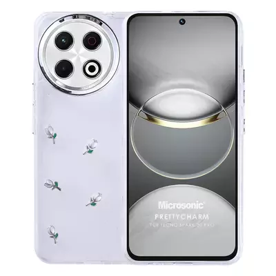 Microsonic TECNO Spark 30 Pro Kılıf PrettyCharm Tulip