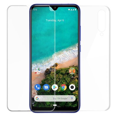 Microsonic Xiaomi Mi A3 Kavisli Ekran Koruyucu Film Seti - Ön ve Arka