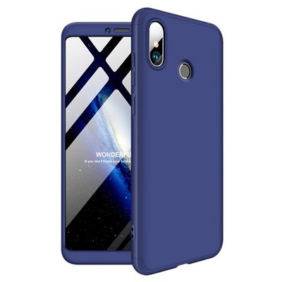 Microsonic Xiaomi Redmi S2 Kılıf Double Dip 360 Protective AYS Lacivert