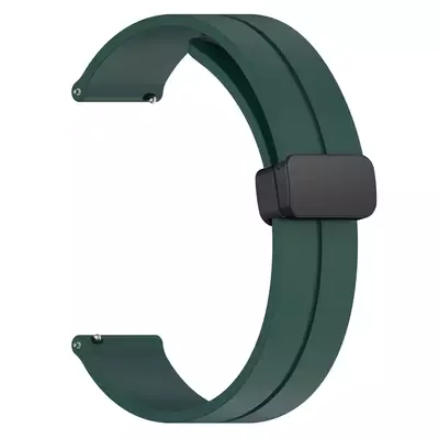 Microsonic Huawei Watch 5 46mm Kordon Ribbon Line Koyu Yeşil