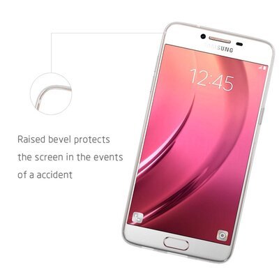 CaseUp Samsung Galaxy C5 Kılıf Transparent Soft Siyah