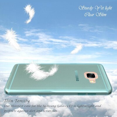 CaseUp Samsung Galaxy C5 Kılıf Transparent Soft Siyah