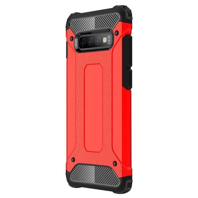 CaseUp Samsung Galaxy S10 Plus Kılıf Tank Kırmızı