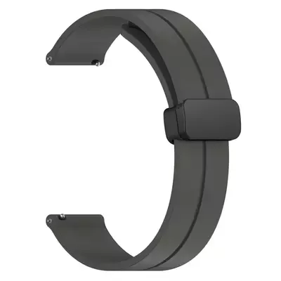 Microsonic Huawei Watch 5 46mm Kordon Ribbon Line Koyu Gri