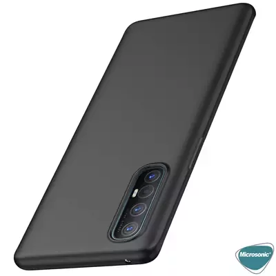 Microsonic Matte Silicone Oppo Reno 3 Pro Kılıf Mor