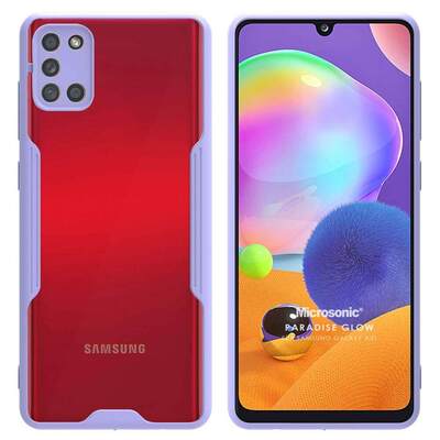 Microsonic Samsung Galaxy A31 Kılıf Paradise Glow Lila