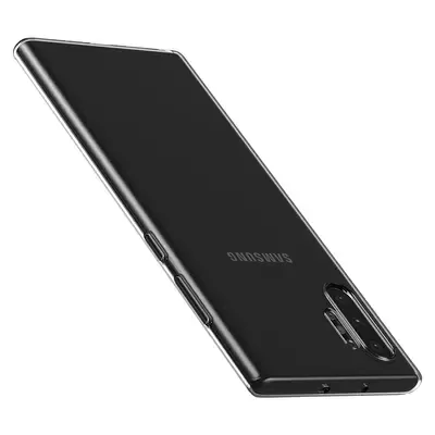 Microsonic Samsung Galaxy Note 10 Plus Kılıf Transparent Soft Beyaz