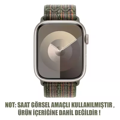 Microsonic Apple Watch Ultra 2 Kordon Terra Sport Loop Koyu Yeşil