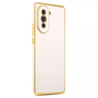 Microsonic Huawei Nova 10 Pro Kılıf Olive Plated Beyaz