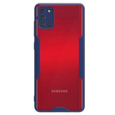 Microsonic Samsung Galaxy A31 Kılıf Paradise Glow Lacivert