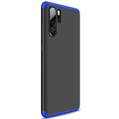 Microsonic Huawei P30 Pro Kılıf Double Dip 360 Protective AYS Siyah - Mavi