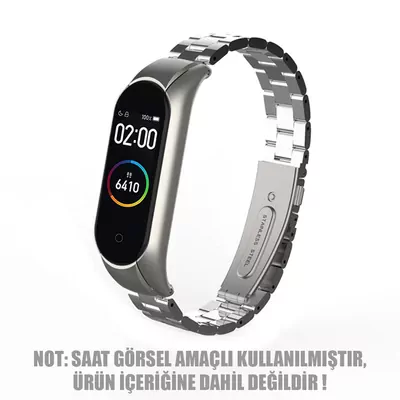 Microsonic Xiaomi Mi Band 7 Metal Stainless Steel Kordon Siyah