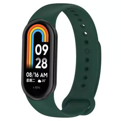 Microsonic Xiaomi Mi Band 9 Silikon Kordon Koyu Yeşil