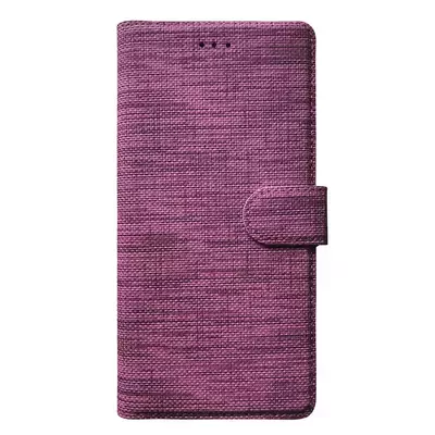 Microsonic Samsung Galaxy A05 Kılıf Fabric Book Wallet Mor