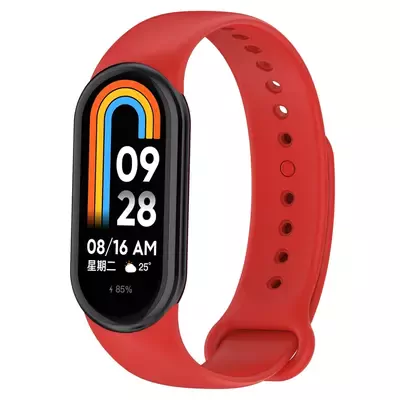 Microsonic Xiaomi Mi Band 9 Silikon Kordon Kırmızı