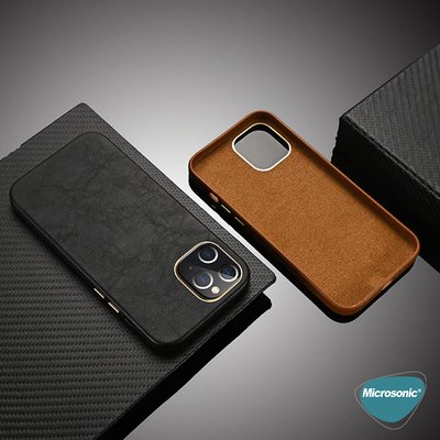 Microsonic Apple iPhone 11 Pro Kılıf Luxury Leather Kırmızı