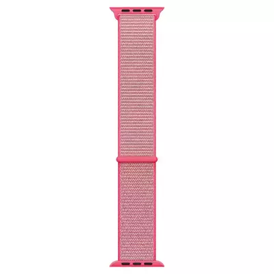 Microsonic Apple Watch Series 8 45mm Hasırlı Kordon Woven Sport Loop Pembe