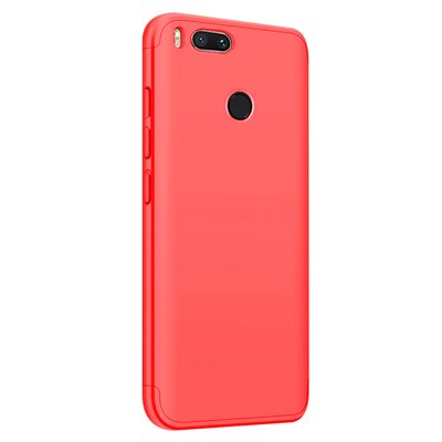 Microsonic Xiaomi Mi A1 Full Kılıf Komple Gövde Koruma Kırmızı