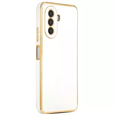 Microsonic Huawei Nova Y70 Kılıf Olive Plated Beyaz