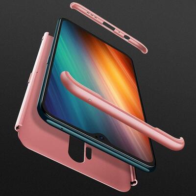 Microsonic Oppo A9 2020 Kılıf Double Dip 360 Protective AYS Rose Gold