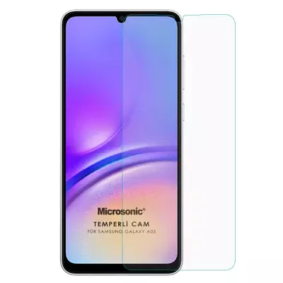 Microsonic Samsung Galaxy A06 Tempered Glass Cam Ekran Koruyucu