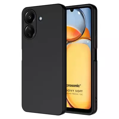 Microsonic Xiaomi Poco C65 Kılıf Groovy Soft Siyah